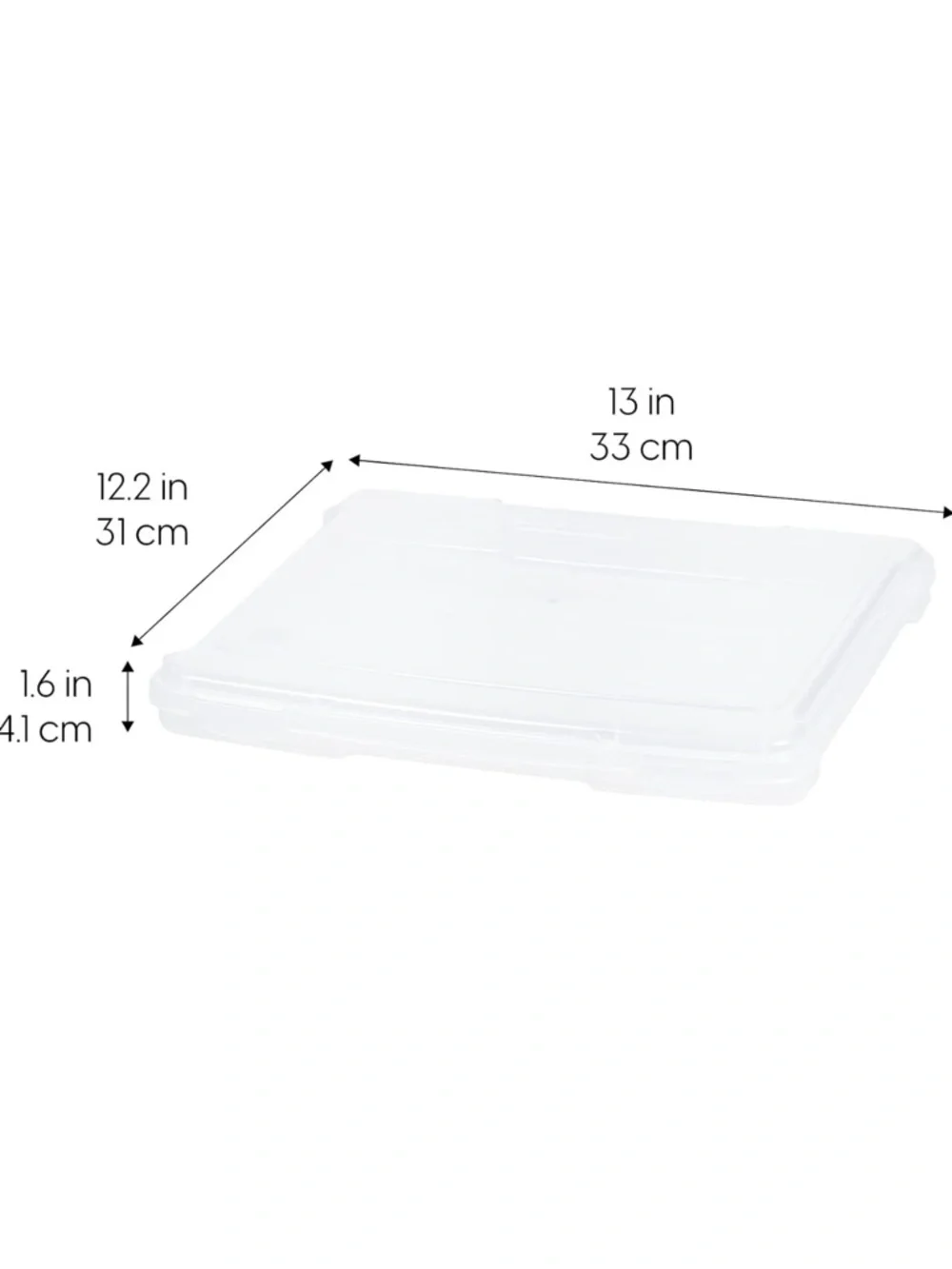 IRIS Slim Clear Plastic Stackable Storage Boxes - Set of 10